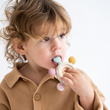 Mordedor Sensorial em Madeira e Silicone