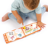 Livro Mágico Educativo com 5 Atividades Sensoriais - Savana