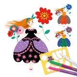 Vestidos da Marie - Jogo de Colorir - Djeco