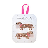 Conj. 2 Ganchos de Cabelo Morris Sausage Dog - Rockahula