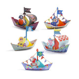 Constrói Barcos Flutuantes - Origami com Autocolantes - Djeco