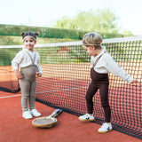 Collant sem Pés com Suspensórios Retro Champs - Oyster Grey Striped - Silly Silas