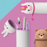 Estojo em Silicone Macio 2-1 Kawaii - Kitty - Legami