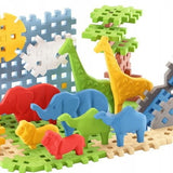 Mini Waffle - Animais Savana - 50 Peças