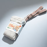 Collant sem Pés com Suspensórios - Cream Blend Checked