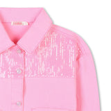 Casaco de Ganga Rosa - Billieblush