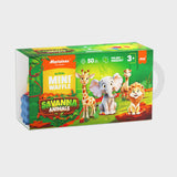 Mini Waffle - Animais Savana - 50 Peças