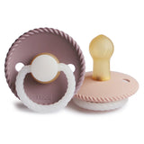 Pack 2 Chupetas Noturnas Rope em Látex - Mauve/Blush - FRIGG