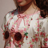 Óculos com Forma de Flor (5-10 anos) - Glitter Rose - Konges Slojd