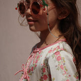 Óculos com Forma de Flor (5-10 anos) - Glitter Rose - Konges Slojd
