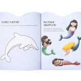 Livro de Atividades com Autocolantes - Sereias - Edicare