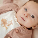 T-Shirt Manga Comprida - Off White - Fairy Flowers - Little Dutch