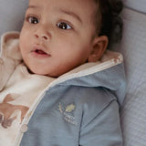 Casaco Reversível - Stone Blue- Forest Friends - Little Dutch