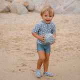 Pelota de playa - Flores rosas - Little Dutch