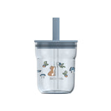 Vaso con pajita Mio - Flores y mariposas - Little Dutch