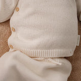 Casaco de Malha Envelope - Off White - Little Dutch