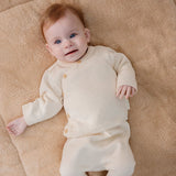 Casaco de Malha Envelope - Off White - Little Dutch