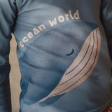 Camisola de Banho Manga Comprida - Ocean Blue - Little Dutch