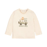 T-Shirt Manga Comprida Safari Friends - Areia Melee - Little Dutch