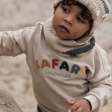 Cachecol de Malha Safari Friends - Taupe Quente - Little Dutch