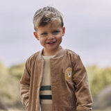 Camisola de Malha Safari Friends - Taupe Quente - Little Dutch