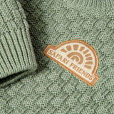 Camisola de Malha Safari Friends - Sage - Little Dutch