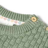 Camisola de Malha Safari Friends - Sage - Little Dutch