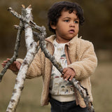 Casaco Teddy Safari Friends - Taupe Quente - Little Dutch
