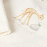 T-Shirt Manga Comprida Safari Friends - Creme - Little Dutch