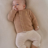 Casaco de Malha Safari Friends - Soft Tan - Little Dutch