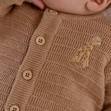 Casaco de Malha Safari Friends - Soft Tan - Little Dutch