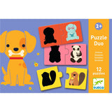 Puzzle Duo - Sombras de Animais - Djeco