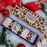 Conj. de 4 Pares de Meias - Leopard - Hello Hossy