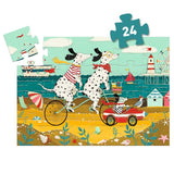 Ollie, a Dálmata - Puzzle Silhueta de 24 Pçs - Djeco