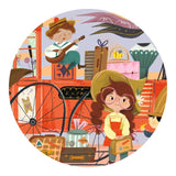 A Viagem da Mia - Puzzle Silhueta de 36 Pçs - Djeco