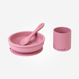 Set de Alimentação 3 Peças em Silicone - Rosa