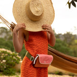 Bolsa Fanny Pack Pequena Farmhouse - Flower Pink - Sticky Lemon