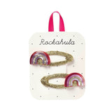 Conj. 2 Ganchos de Cabelo Rainbow Disco - Rockahula