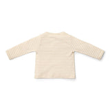 T-Shirt Manga Comprida Soft - Beige Stripe - Little Dutch