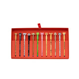 Set de 12 Esferográficas Apagáveis Bo-Bo - Animais - Mr. Wonderful