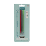 Set de 3 Recargas para Esferográficas Apagáveis Bo-Bo - Tinta Verde, Vermelha, Preta - Mr. Wonderful