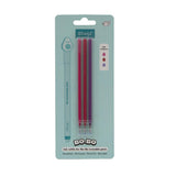 Set de 3 Recargas para Esferográficas Apagáveis Bo-Bo - Tinta Rosa, Castanha e Roxa - Mr. Wonderful