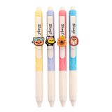 Set de 4 Esferográficas Apagáveis - Panda Vermelho, Abelha, Ouriço e Capivara - Mr. Wonderful