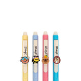 Set de 4 Esferográficas Apagáveis - Panda Vermelho, Abelha, Ouriço e Capivara - Mr. Wonderful