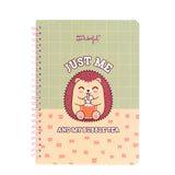 Caderno A5 em Espiral  - Ouriço - Just me and My Bubble Tea - Mr. Wonderful