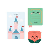 Conj. de 3 Blocos de Notas com Aromas - Castelo, Livro e Rosa - Mr. Wonderful