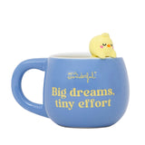 Caneca 3D - Lazy Pintainho - Big Dreams, Tiny Effort - Mr. Wonderful