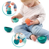 Puzzle Sensorial Ball-in-Ball - 3 Bolas para Encaixar - Ludi