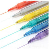 6 Marcadores Glitter - Cores Clássicas - Djeco
