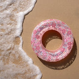 Bóia de Natação (50cm) - Pink Flowers - Little Dutch